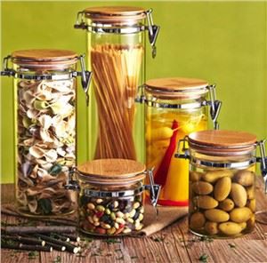 Bekas kedap udara kaca borosilicate